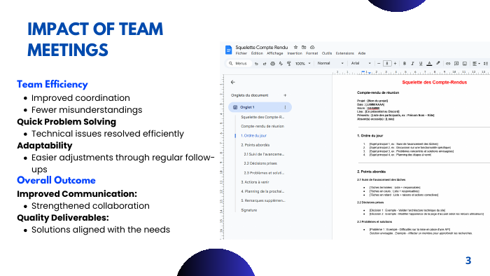 Maquettes web du projet Gerico